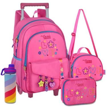 Imagem de Kit Mochila Cacau Haxkar YouTube Lancheira Estojo Infantil - Luluca, R