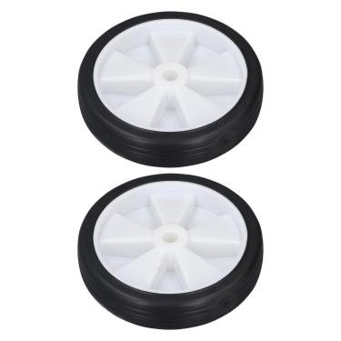 Imagem de Acouto Conjunto de Rodas de 6 Polegadas de 2 Unidades Rodízio de Borracha Plástica Universal para Fácil Substituição e Mobilidade
