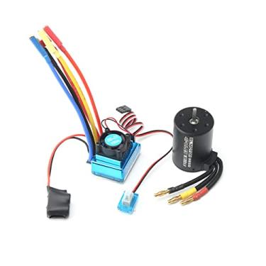 Imagem de LUGU Motor Brushless 3650 3100KV com ESC Brushless 120A para 1/8 1/10 RC Carro RC Parte de Barco