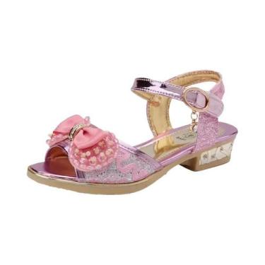 Imagem de Sandálias De Princesa Com Lantejoulas Para Meninas, Antiderrapantes, D