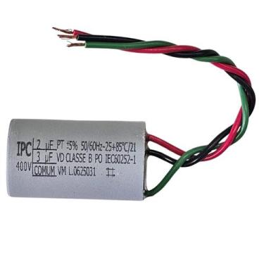 Imagem de Capacitor 3 Fios 5uf (2+3uf) Ventilador Teto 400v (2883) - IPC
