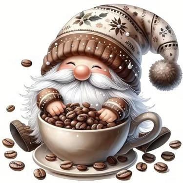 Imagem de Adesivos de vinil de PVC Goblin Coffee Beans adesivos autoadesivos à prova d'água para carros, laptops, caminhões, motocicletas, parede, janela, bagagem, capa de arranhão, decoração de porta