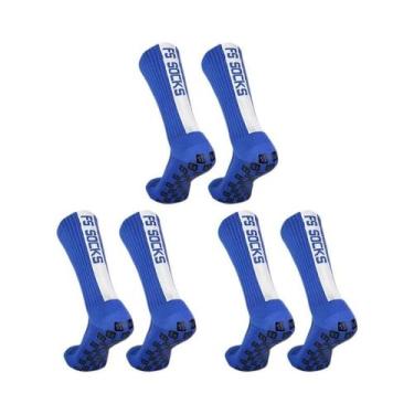 Imagem de Meias De Futebol Antiderrapantes De Silicone Quadradas Para Homens E M