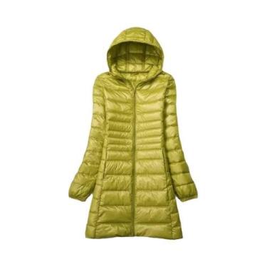 Imagem de Jaqueta De Inverno Leve Com Capuz Em Pluma De Pato Branca plus Size Pa