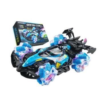 Imagem de Carro RC De Corrida Com Luzes Coloridas E Acrobacias, Controle Remoto 