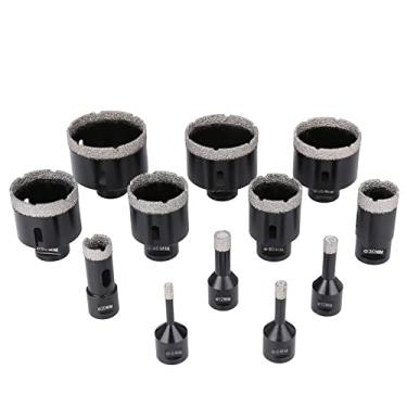 Imagem de 1 pç M14 Rosca Brasada a Vácuo Brocas de Perfuração de Diamante Seco Serra de Furo para Tijolo de Cerâmica Granito Mármore Porcelana Tijolo Broca Ferramentas, 90mm