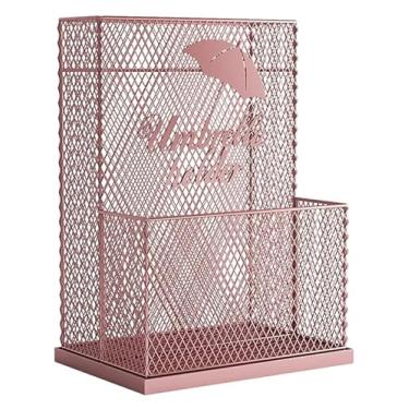 Imagem de WYNSJDBB Suporte de guarda-chuva, suporte de guarda-chuva, grande capacidade, guarda-chuva, guarda-chuva, armazenamento para corredor, entrada de hotel, armazenamento (51 x 24 x 49 cm), rosa