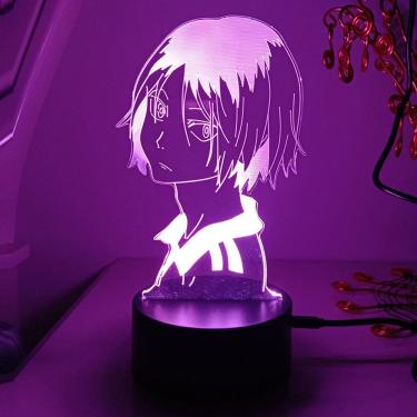 Imagem de Luz noturna LED 3D Haikyuus Kenmas Kozumes que muda de cor