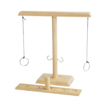 Imagem de Jogo De Arremesso De Anéis De Madeira Para Crianças E Adultos, Festa, 