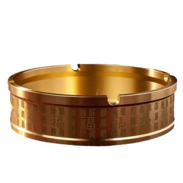 Imagem de Entrelaçados Cinzeiro de cobre cem bênçãos: ornamento criativo com tampa para casa, escritório e carro(Small)