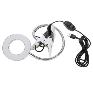 Imagem de Luqeeg Luminária de Mesa Flexível para Maquiagem, Luminária Led Com Pescoço de Ganso para Beleza Com Braçadeira, Material de Alumínio, Luz Fria/quente para Maquiadores