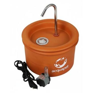 Imagem de Fonte Bebedouro Cerâmica Nº 01 Acquapet  Bomba Bivolt
