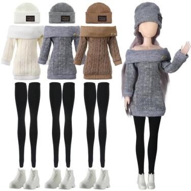 Imagem de Conjunto de roupas e acessórios para bonecas Geyoga, 12 unidades para 