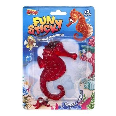 Imagem de Zoop Toys Brinquedo Gruda e Estica Fun Sticker Cavalo Marinho