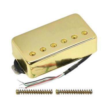 Imagem de Fleor cerâmica ímã lp guitarra humbucker captador 4 fios capa de metal