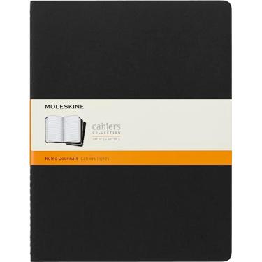 Imagem de Caderneta Cahier, Preta,Conjunto com 3 Unidades, Pautada, Tamanho Gigante