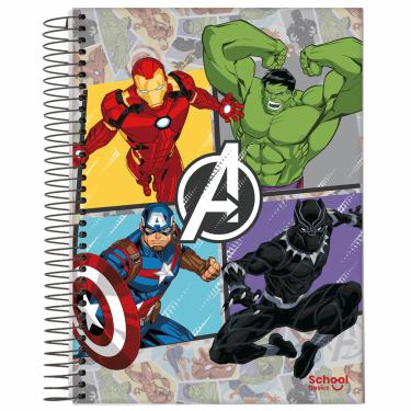 Imagem de CAD ESP UNI 1M 80FLS AVENGERS SCHOOL BASICS