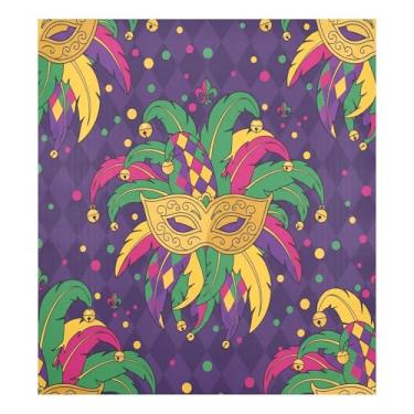 Imagem de Blueangle Máscara de carnaval para máquina de lavar louça, capa frontal para lava-louças, adesivos de eletrodomésticos, adesivos de eletrodomésticos, adesivo magnético decorativo de 58,4 cm C x 66 cm