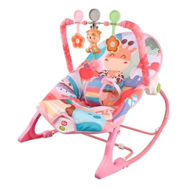 Imagem de Cadeira de Descanso e Balanço Bebê Musical Vibratória Reclinável 18 Kg Baby Bear | Girafa
