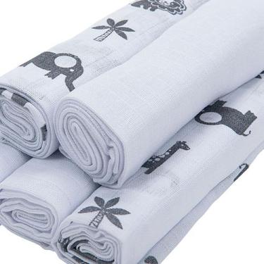 Imagem de Fralda Prime de Pano para bebê 80 cm x 80 cm Baby Joy, Safari