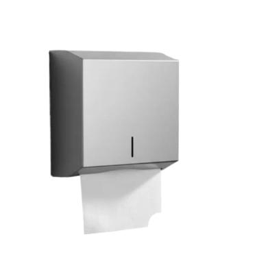 Imagem de Toalheiro Inox Dispenser Suporte de Papel Toalha Interfolha com Chave Alta Capacidade