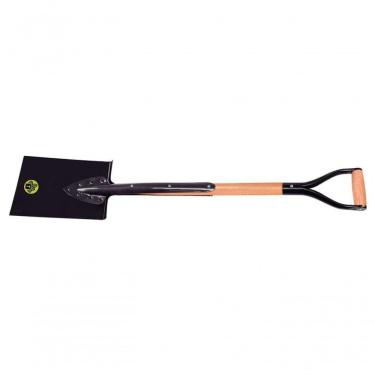 Imagem de Pá 7 Cravos Tramontina Em Aço Com Cabo De Madeira 74cm Empunhadura Metálica