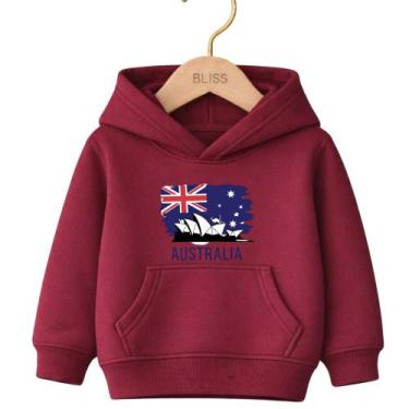 Imagem de Moletom Canguru Infantil Estampa Austrália 1018 Dia a Dia Qualidade Vo