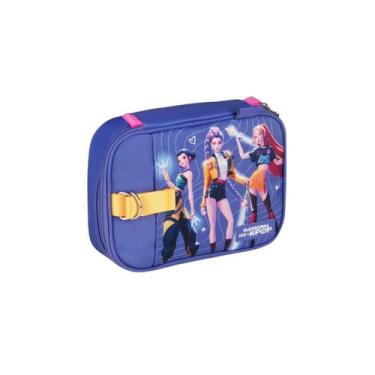 Imagem de Estojo Guerreiras Do K-Pop Box Teen Filme 100 Pens Huntrix, Lilás