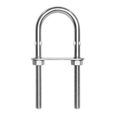 Imagem de Ferragem de Proa U-Bolt 3/8 em Aço Inoxidável 316 130mm - Genérica