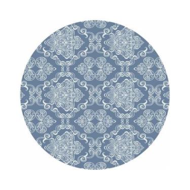 Imagem de Painel de Lona Redondo Azul Tec 001 - Fabrika de Festa, 180x180cm