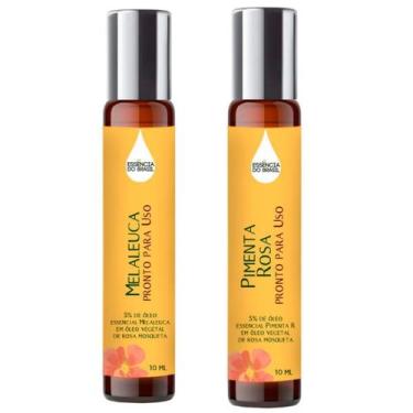 Imagem de Óleos Essenciais Prontos Melaleuca E Pimenta Roll On 10Ml - Essência D