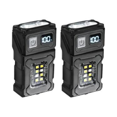 Imagem de Lanterna Mini LED COB Super Brilhante Multifuncional Recarregável Tipo