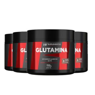 Imagem de 4X Glutamina 150G Hf Suplementos