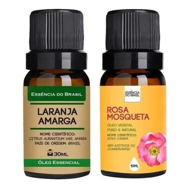 Imagem de Kit Óleo Essencial Laranja + Óleo Vegetal Rosa Mosqueta 10Ml - Essênci