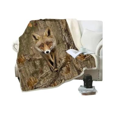 Imagem de Cobertor De Pelúcia Estampado De Javali Para Adolescentes E Adultos, M