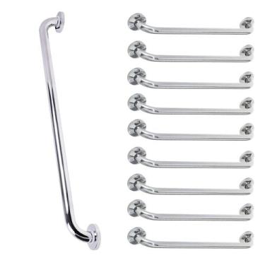 Imagem de Barra de Apoio Alca 80cm kit 9 Uni Acessibilidade Cadeirante Idoso Def