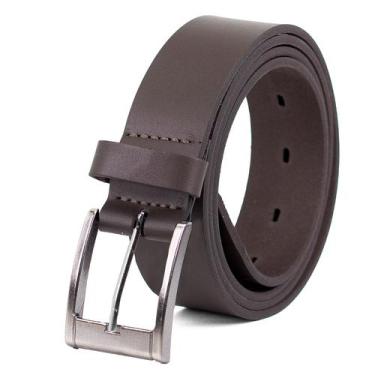 Imagem de Cinto Masculino Fasolo Social Couro Liso Soleta Malboro Confortável, M