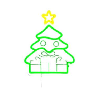 Imagem de Letreiros Neon Série Árvore De Natal: Ícones Estéticos Para Clubes, Ca