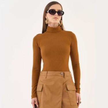 Imagem de Blusa Canelada Colcci Gola Alta Feminino-Feminino
