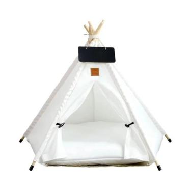 Imagem de Tenda Teepee Portátil Lavável Para Animais De Estimação, Removível, Pa