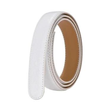 Imagem de Cinto Largo Unissex Sem Fivela 24 28 30 35 Cm Alças De Couro PU De Alt