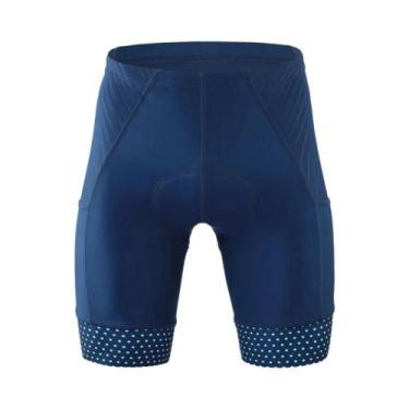 Imagem de Calções de Ciclismo Masculinos - Verão, Com Gel, Compressão e Refletiv