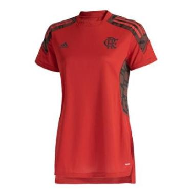 Imagem de Camisa Treino Flamengo Feminina-Vermelho Adidas-Feminino