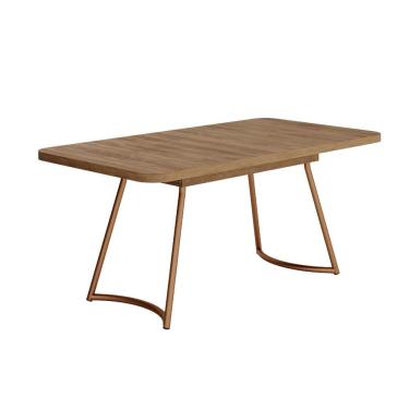 Imagem de Mesa Toscana 6 Lugares Carraro Nogal C/ Rosê