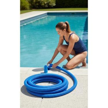 Imagem de 2x Mangueira Piscina 6m c/ Conexões Limpeza Profissional - Congratulat
