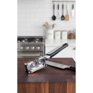 Imagem de 2x Afiador Facas Inox: Cortes Precisos SEM ESFORÇO - Congratulations S