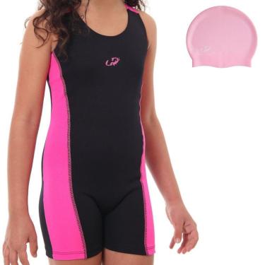 Imagem de Macaquinho Natação Infantil Feminino Hammerhead + Touca Sili-Feminino