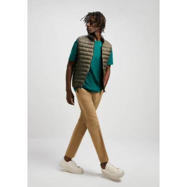Imagem de Colete Básico Puffer Masculino Comfort - Hering, M, Verde
