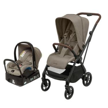Imagem de Carrinho de Bebê Travel System Leona Trio Truffle Maxi Cosi