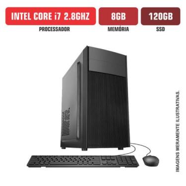 Imagem de Computador Flex Computer Intel Core i7 8GB SSD 120Gb Com Kit
